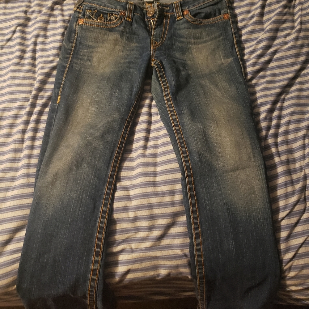 True religion blue jeans size 30